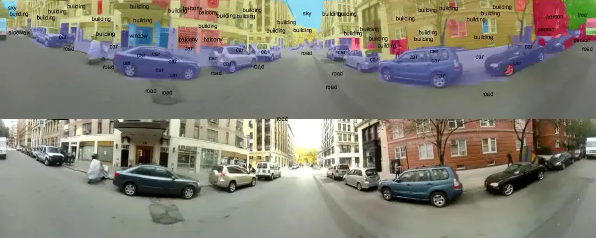 A 360° feed around the NYU campus, parsed into 33 classes